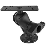 Ram Mount Universal D Size Ball Mount with Short Arm and Hi-Torq Wrench for 9"-12" Fishfinders and Chartplotters [RAM-D-115-C-KNOB9H]