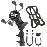 RAM Mount X-Grip Phone Mount w/Motorcycle Brake/Clutch Reservoir Base [RAM-B-174-A-UN7U]