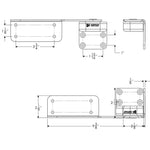 TACO Command Ratchet Hinges - 9-3/8" - Polished 316 Stainless Steel - Pair [H25-0016]