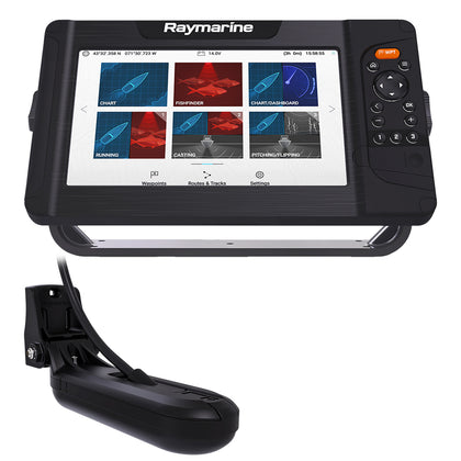 Raymarine Element 9 HV Combo w/HV-100 Transom Mount Transducer  Lighthouse North America Chart [E70534-05-102]