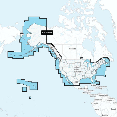 Navionics NAUS001L - U.S.  Coastal Canada - Navionics+ [010-C1366-30]