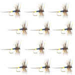 Adams Female Classic Dry Fly - 1 Dozen Flies - Hook Size 12