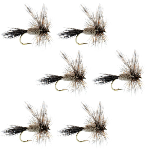 Adams Irresistible Classic Dry Fly - 6 Flies - Hook Size 14