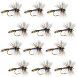 Adams Wulff Classic Dry Fly 1 Dozen Flies  Hook Size 14