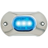 ATTWOOD LIGHT ARMOR UNDERWATER LED LIGHT - 3 LEDS - BLUE