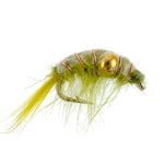 Beaded Shrimp Scud Assortment - 1 Dozen - 4 Each of 3 Patterns Size 12 - Tailwater Lake Fly Fishing Flies Collection