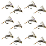 Barrs Baetis Emerger BWO Wet Fly Fishing Flies - 1 Dozen Flies Hook Size 16