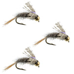 3 Pack Barrs Baetis Emerger BWO Wet Fly Fishing Flies - Hook Size 16