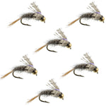 Barrs Baetis Emerger BWO Wet Fly Fishing Flies - 6 Flies Hook Size 16