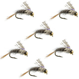 Barrs Baetis Emerger BWO Wet Fly Fishing Flies - 6 Flies Hook Size 16