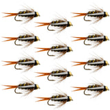 Bead Head Prince Nymph Fly Fishing Flies - 1 Dozen Flies Hook Size 16