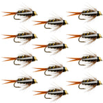 Bead Head Prince Nymph Fly Fishing Flies - 1 Dozen Flies Hook Size 18