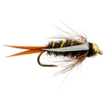 3 Pack Barbless Bead Head Prince Nymph Fly Fishing Flies - Hook Size 12