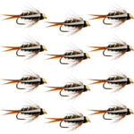 Barbless Bead Head Prince Nymph Fly Fishing Flies - 1 Dozen Flies Hook Size 10