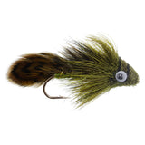 3 Pack Big Eye Olive Sculpin Streamer Flies - Bass and Trout Fly Fishing Flies - Hook Size 2