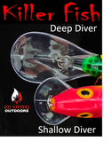 Killer Fish - Rattling Shallow Diver UV - NEW 2025 Colors Now Released!!!!