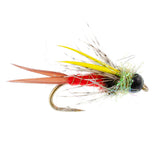 Tungsten Bead Head Nicks Prince Special Nymph Fly Fishing Flies - Set of 6 Flies Hook Size 10