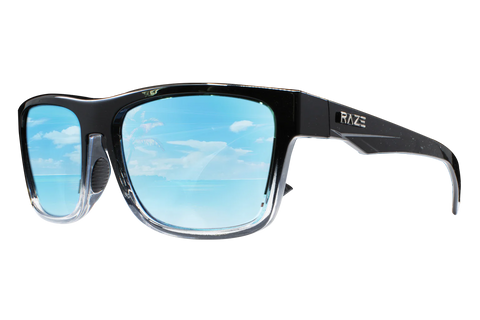 Raze Eyewear - Castaway 29144 - Black to Clear Fade Polarized