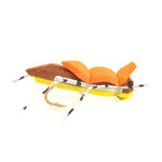 Basics Collection - Foam Hoppers Dry Fly Assortment - 10 Dry Fishing Grasshopper Flies - 5 Patterns - Hook Size 10
