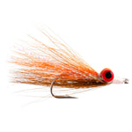 Clousers Deep Minnow Brown Orange Sunfish - Streamer Fly Fishing Flies - 4 Saltwater and Bass Flies - Hook Size 1/0