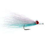 Clousers Deep Minnow Blue White - Streamer Fly Fishing Flies - 4 Saltwater and Bass Flies - Hook Size 1/0