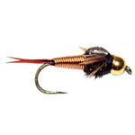 3 Pack Barbless Bead Head Copper John Nymph Fly Fishing Flies -  Hook Size 14