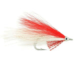 Lefty's Deceiver Saltwater Streamer Fly - Red/White - 4 Flies Hook Size 1/0