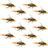 Double Bead Twenty Incher Nymph Fly Fishing Flies - 1 Dozen Flies Hook Size 12