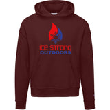 Ladies' Ice Strong Pullover Hooded Sweatshirt - Patriotic Ice Strong Logo