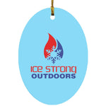 Ice Strong Outdoors Oval Ornament