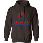 Men's Ice Strong Pullover Hooded Sweatshirt - Patriotic Ice Strong Logo