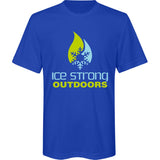 Youth Ice Strong Cool Blue/Lime Green Short Sleeve T-Shirt