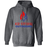 Men's Ice Strong Pullover Hooded Sweatshirt - Patriotic Ice Strong Logo