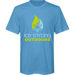 Youth Ice Strong Cool Blue/Lime Green Short Sleeve T-Shirt