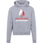 Ladies' Ice Strong Pullover Hooded Sweatshirt - White/Red Ice Strong Logo