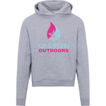 Ladies' Ice Strong Pullover Hooded Sweatshirt - Cool Blue/Magenta Ice Strong Logo