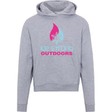 Ladies' Ice Strong Pullover Hooded Sweatshirt - Cool Blue/Magenta Ice Strong Logo