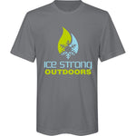 Youth Ice Strong Cool Blue/Lime Green Short Sleeve T-Shirt