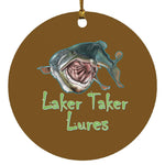 Laker Taker Lures Circle Ornament