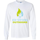 Youth Ice Strong Cool Blue/Lime Green LS T-Shirt