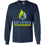 Youth Ice Strong Cool Blue/Lime Green LS T-Shirt