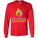 Youth Ice Strong Cool Blue/Lime Green LS T-Shirt