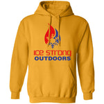 Men's Ice Strong Pullover Hooded Sweatshirt - Patriotic Ice Strong Logo