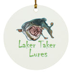 Laker Taker Lures Circle Ornament