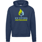 Ladies' Ice Strong Pullover Hooded Sweatshirt - Lime Green/Cool Blue Ice Strong Logo