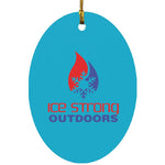 Ice Strong Outdoors Oval Ornament