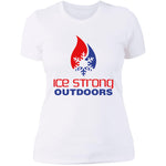 Ladies' Boyfriend T-Shirt Patriotic Logo