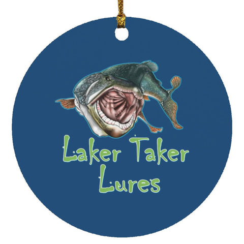 Laker Taker Lures Circle Ornament