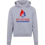 Ladies' Ice Strong Pullover Hooded Sweatshirt - Patriotic Ice Strong Logo