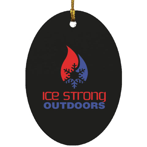 Ice Strong Outdoors Oval Ornament